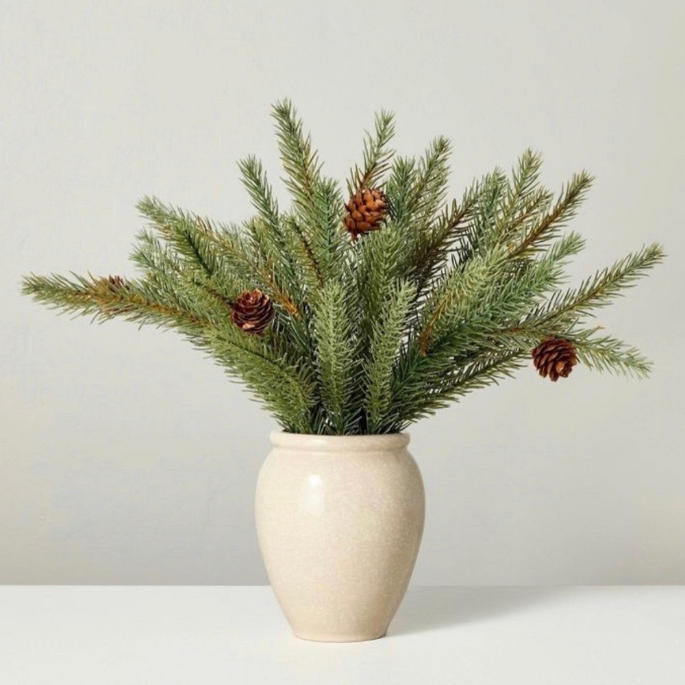 Hearth & Hand with Magnolia 16" Faux Spruce Christmas Arrangement